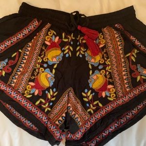 Embroidered Shorts